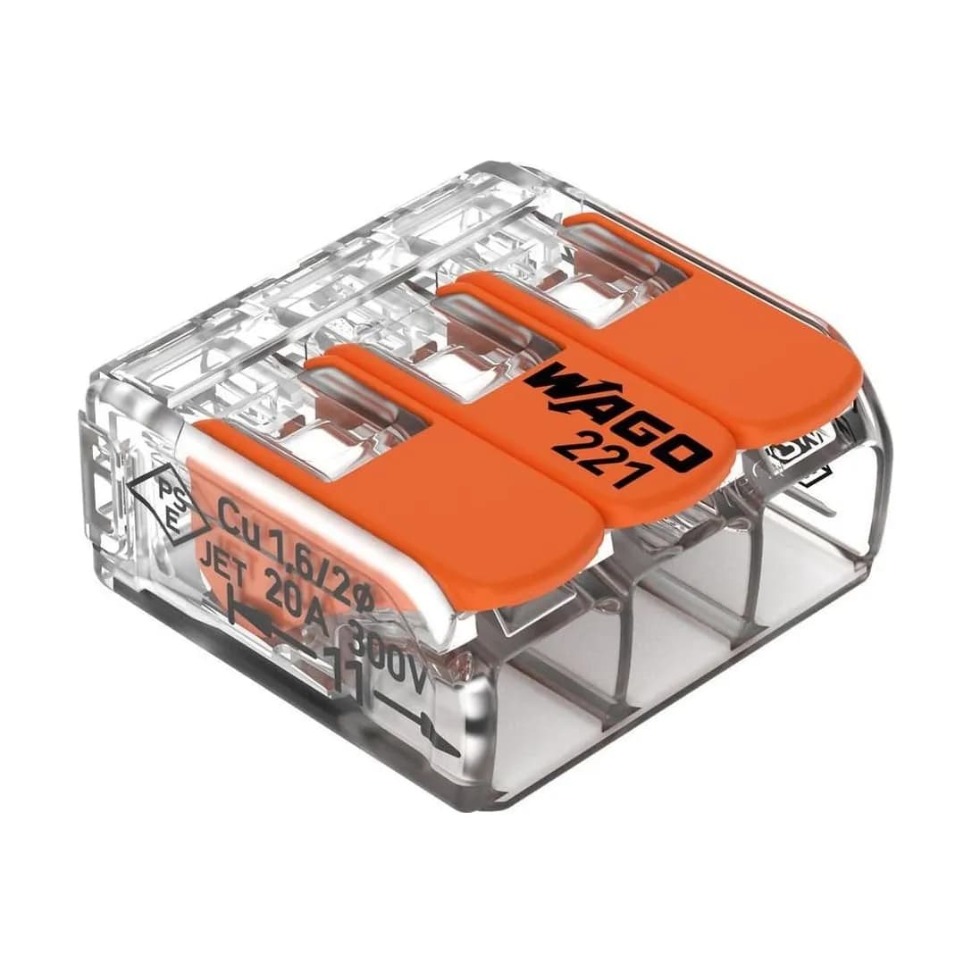 WAGO 221-413 lever splicing connector
