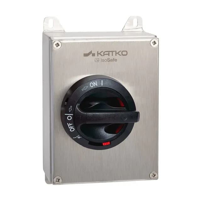 KATKO KER 316UL RA2 Stainless steel enclosed disconnect switch, 3 × 16 A, 600 V, 7.5 HP, AISI 316L